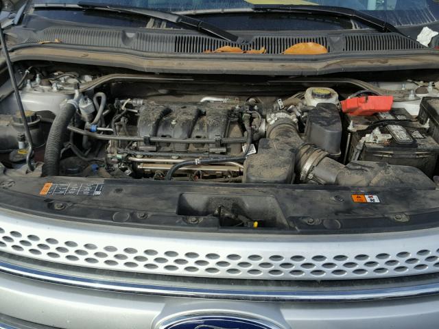 1FM5K8F84FGA20386 - 2015 FORD EXPLORER L SILVER photo 7