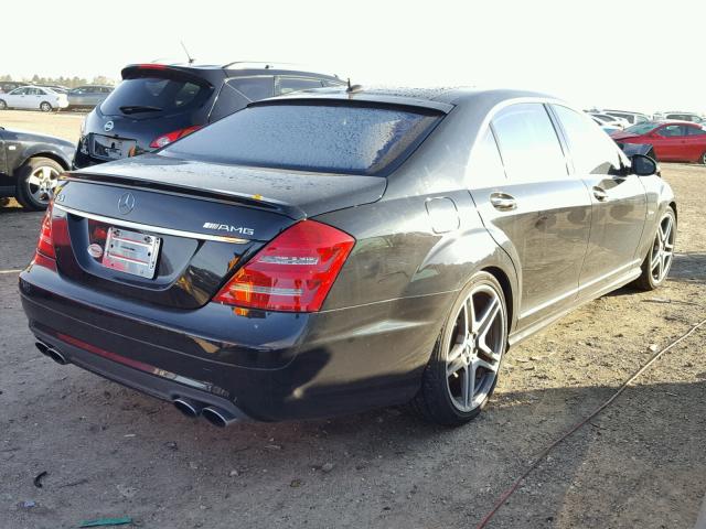 WDDNG77X68A174843 - 2008 MERCEDES-BENZ S 63 AMG BLACK photo 4