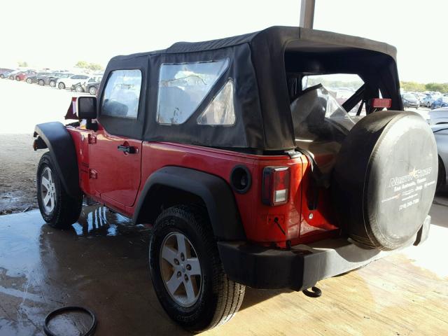 1C4AJWAG8GL211956 - 2016 JEEP WRANGLER S 红色 照片 3