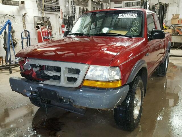 1FTZR15X4WPB48113 - 1998 FORD RANGER SUP MAROON photo 2