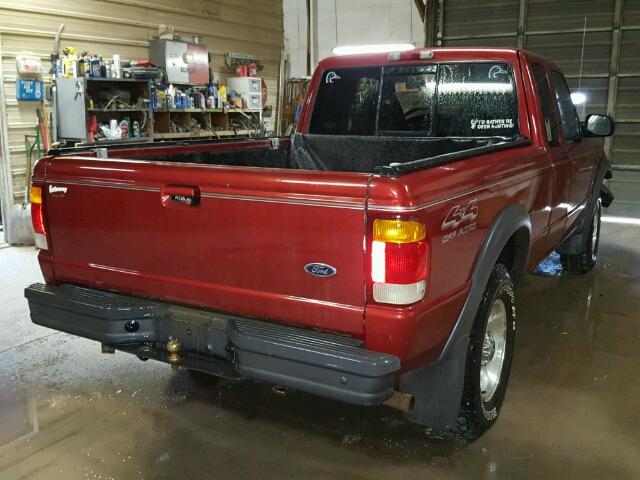 1FTZR15X4WPB48113 - 1998 FORD RANGER SUP MAROON photo 4