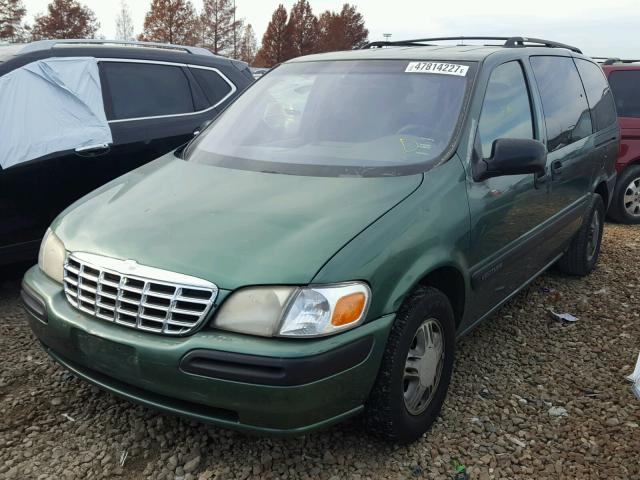 1GNDX03EXYD144848 - 2000 CHEVROLET VENTURE GREEN photo 2