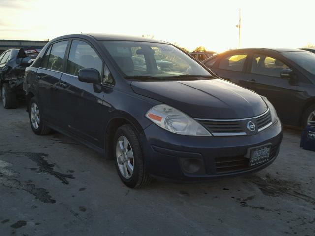 3N1BC11E27L428491 - 2007 NISSAN VERSA S BLUE photo 1