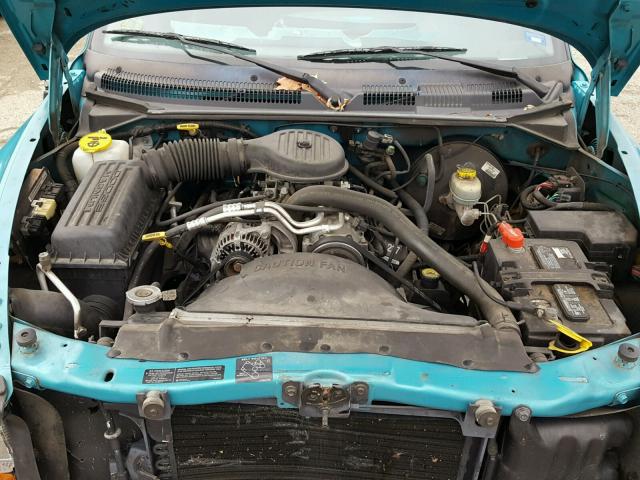 1B7FL26X4WS723137 - 1998 DODGE DAKOTA TEAL photo 7