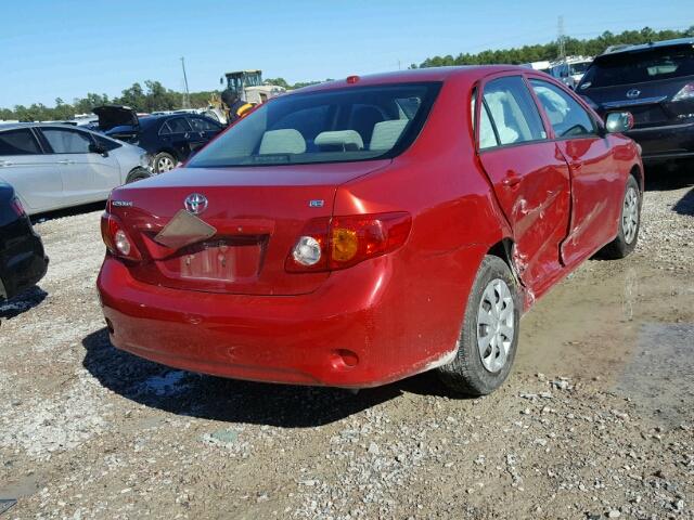 JTDBU4EE5A9111178 - 2010 TOYOTA COROLLA BA RED photo 4