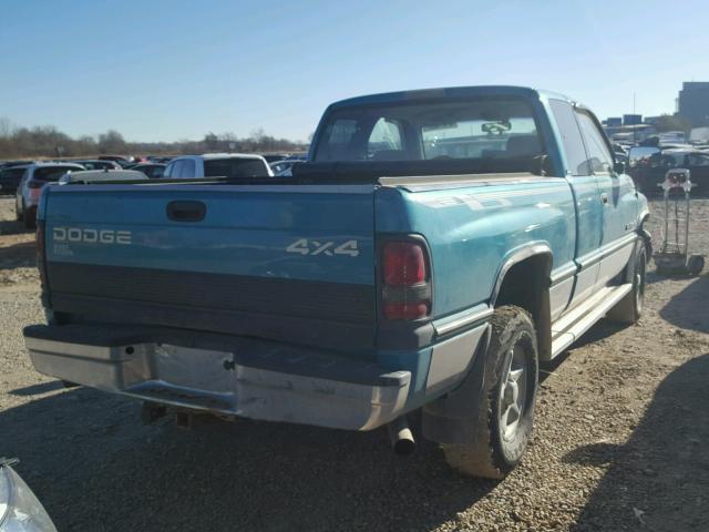 3B7HF13Z7VG725843 - 1997 DODGE RAM 1500 GREEN photo 4