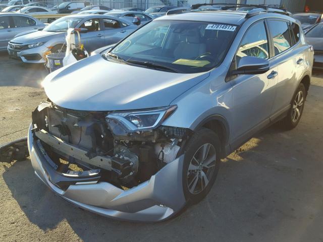 2T3WFREV7HW367857 - 2017 TOYOTA RAV4 XLE SILVER photo 2