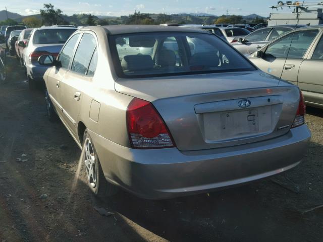 KMHDN46D16U361643 - 2006 HYUNDAI ELANTRA GL TAN photo 3