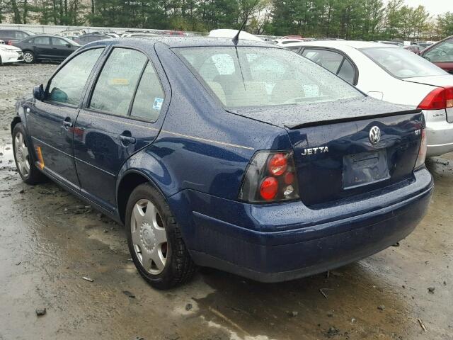 3VWPD69M51M169826 - 2001 VOLKSWAGEN JETTA WOLF BLUE photo 3