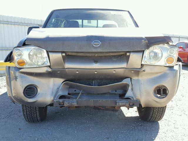 1N6DD26T74C455318 - 2004 NISSAN FRONTIER K GRAY photo 9