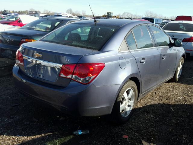 1G1PC5SB3E7161094 - 2014 CHEVROLET CRUZE LT BLUE photo 4