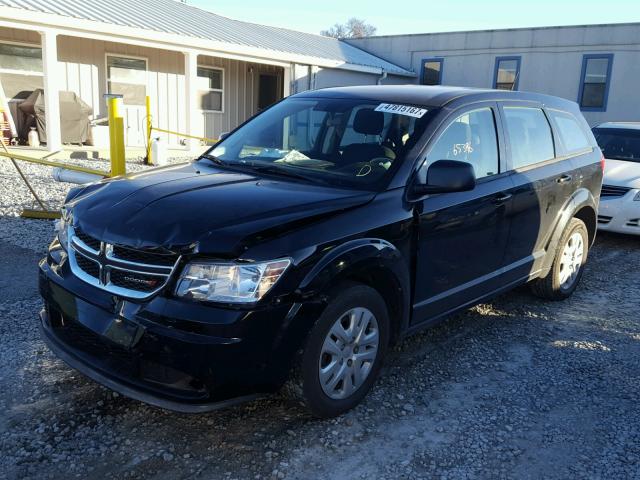 3C4PDCAB4ET213869 - 2014 DODGE JOURNEY SE BLACK photo 2