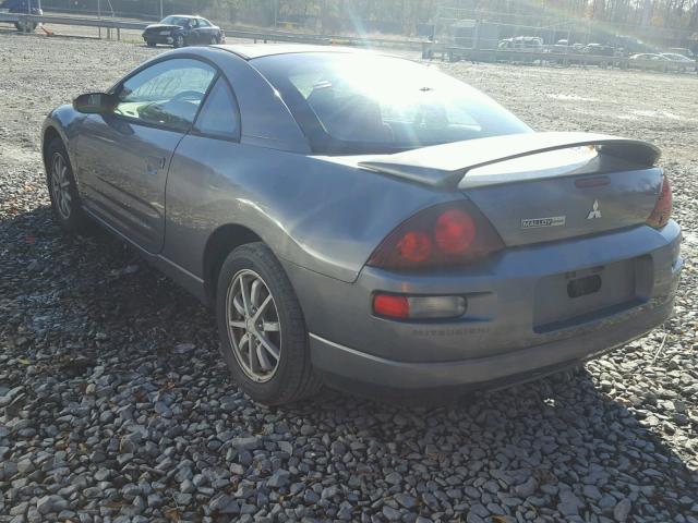 4A3AC44GX2E068464 - 2002 MITSUBISHI ECLIPSE GS GRAY photo 3