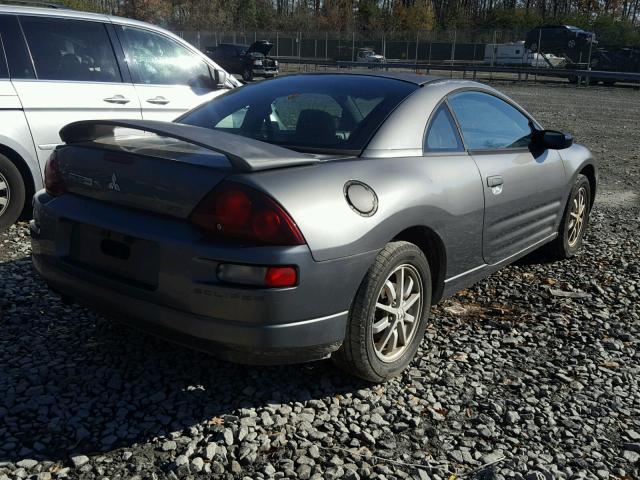 4A3AC44GX2E068464 - 2002 MITSUBISHI ECLIPSE GS GRAY photo 4