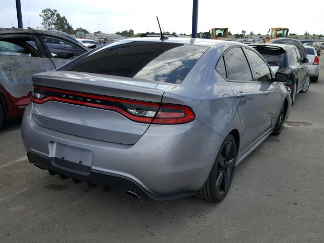 1C3CDFBB7GD607359 - 2016 DODGE DART SXT GRAY photo 4