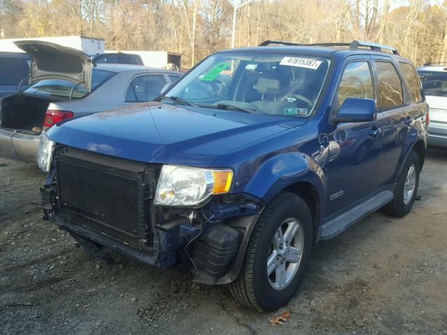 1FMCU59H98KA90493 - 2008 FORD ESCAPE HEV BLUE photo 2