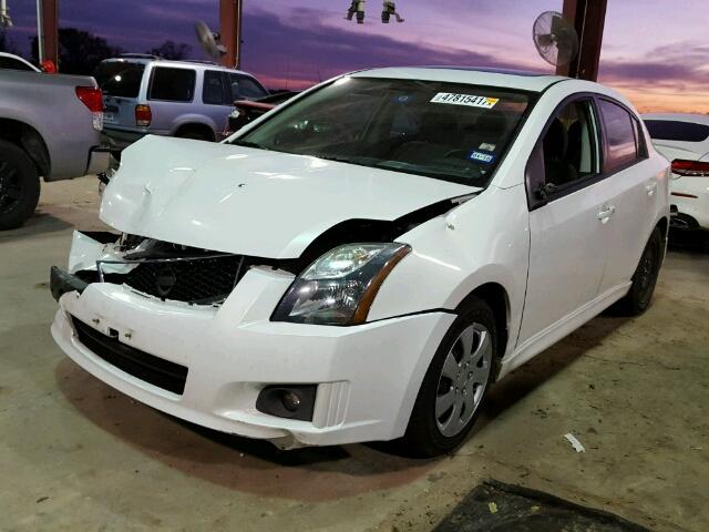 3N1AB6AP1CL649636 - 2012 NISSAN SENTRA 2.0 WHITE photo 2