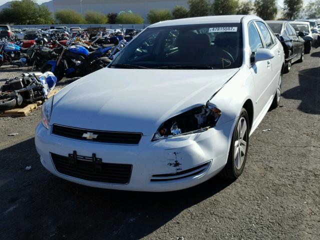 2G1WF5EK6B1294410 - 2011 CHEVROLET IMPALA LS WHITE photo 2