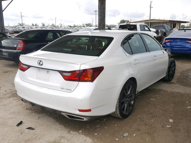 JTHBE1BLXD5010646 - 2013 LEXUS GS 350 WHITE photo 4