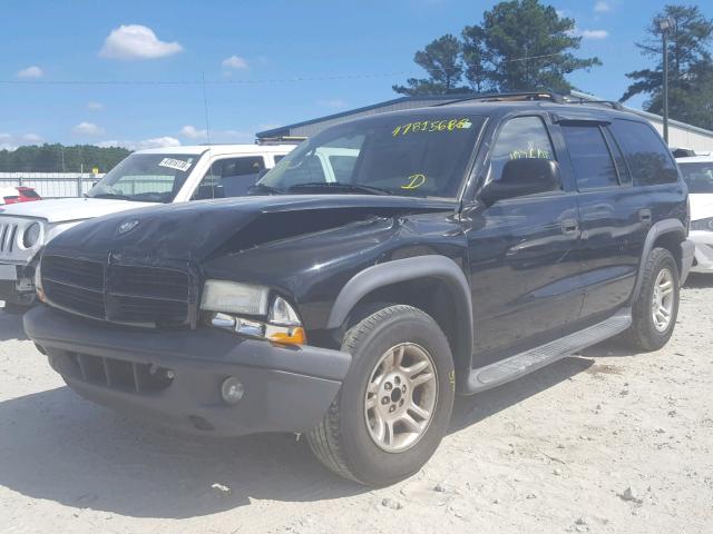 1D4HR38N83F614258 - 2003 DODGE DURANGO SP BLACK photo 2