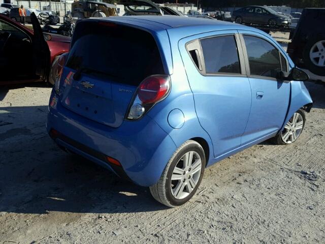 KL8CD6S92EC537077 - 2014 CHEVROLET SPARK 1LT BLUE photo 4