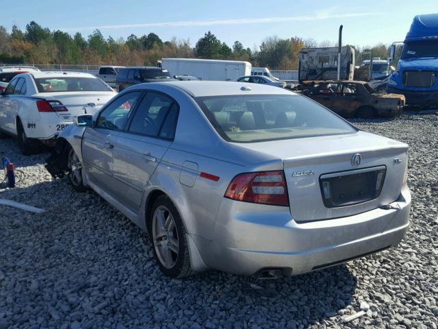 19UUA66228A007310 - 2008 ACURA TL SILVER photo 3