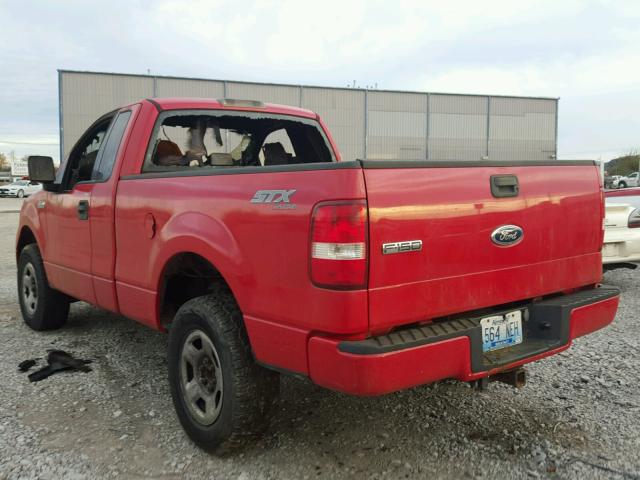 1FTRF14W05NB14665 - 2005 FORD F150 RED photo 3