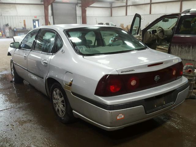 2G1WF55E529388094 - 2002 CHEVROLET IMPALA SILVER photo 3