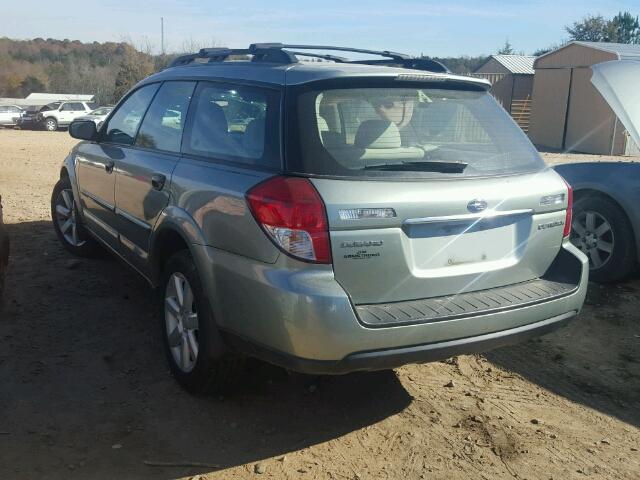 4S4BP61C097342984 - 2009 SUBARU OUTBACK 2. GREEN photo 3