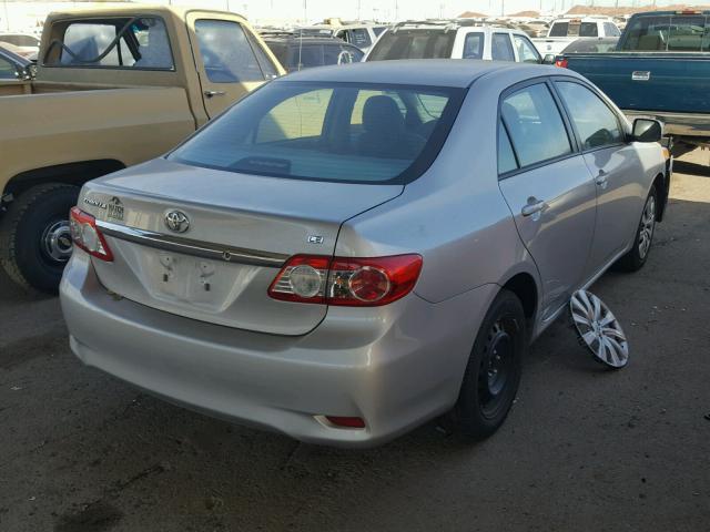 5YFBU4EE7CP040675 - 2012 TOYOTA COROLLA BA GRAY photo 4