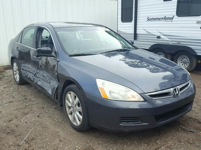 1HGCM66597A086924 - 2007 HONDA ACCORD EX BLUE photo 1