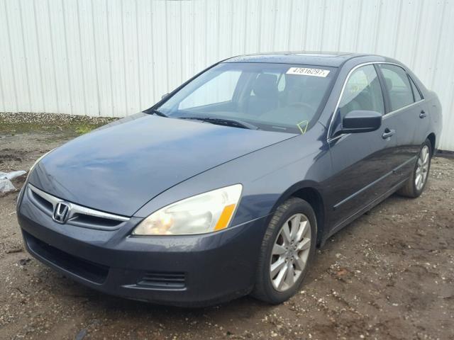 1HGCM66597A086924 - 2007 HONDA ACCORD EX BLUE photo 2