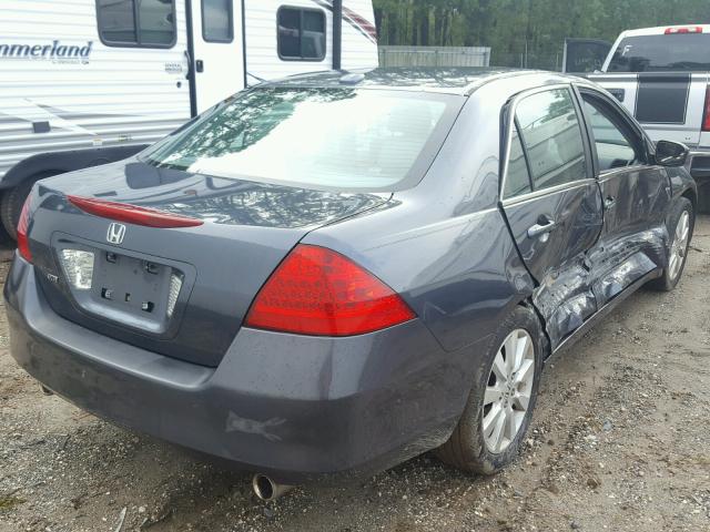 1HGCM66597A086924 - 2007 HONDA ACCORD EX BLUE photo 4