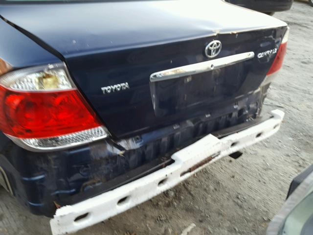 4T1BE32K35U417389 - 2005 TOYOTA CAMRY LE ლურჯი ფოტო 9