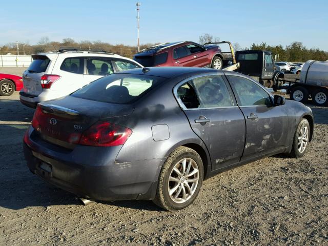 JNKBV61F98M258486 - 2008 INFINITI G35 GRAY photo 4