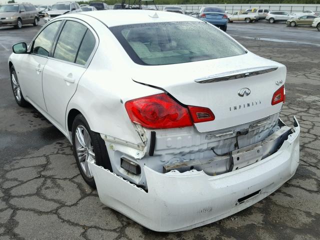 JN1CV6AP9FM502216 - 2015 INFINITI Q40 WHITE photo 3