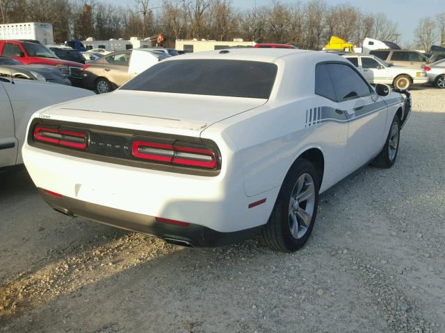 2C3CDZAGXFH885060 - 2015 DODGE CHALLENGER WHITE photo 4