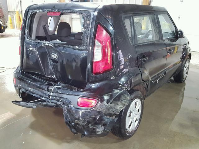 KNDJT2A52D7529853 - 2013 KIA SOUL BLACK photo 4