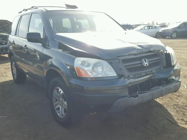 2HKYF18655H565791 - 2005 HONDA PILOT EXL BLUE photo 1