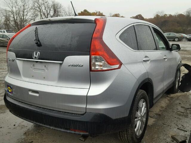 5J6RM4H50EL049072 - 2014 HONDA CR-V EX SILVER photo 4