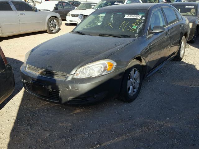 2G1WB5EK1A1169597 - 2010 CHEVROLET IMPALA LT CHARCOAL photo 2