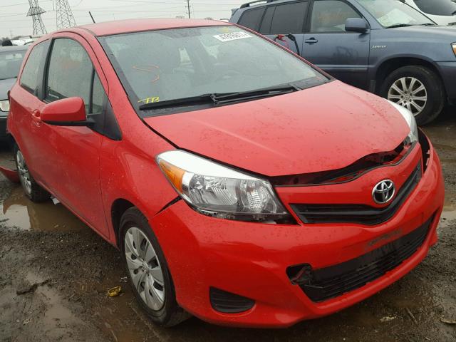 JTDJTUD38DD567417 - 2013 TOYOTA YARIS RED photo 1