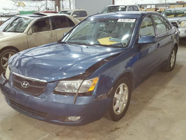 5NPEU46F26H008710 - 2006 HYUNDAI SONATA GLS BLUE photo 2