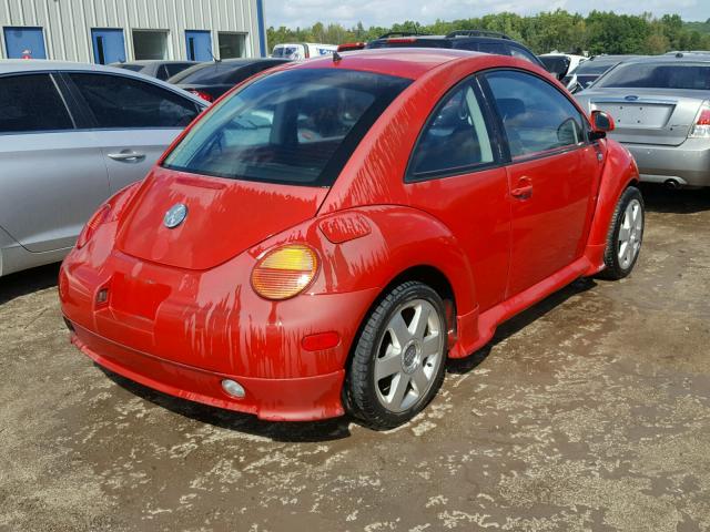 3VWCA21C5XM407041 - 1999 VOLKSWAGEN NEW BEETLE 红色 照片 4