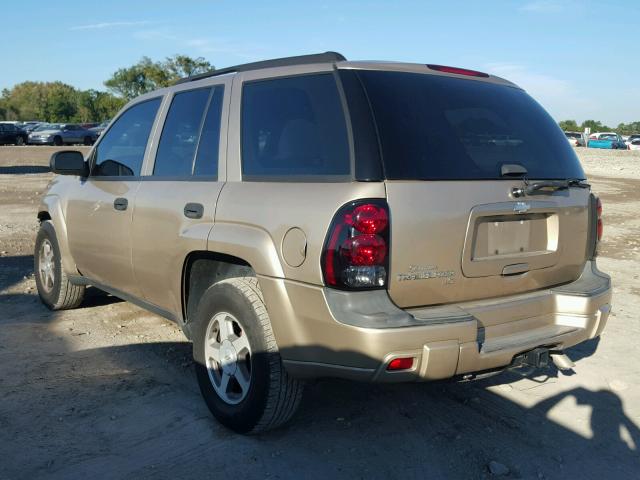 1GNDS13S462182630 - 2006 CHEVROLET TRAILBLAZE TAN photo 3