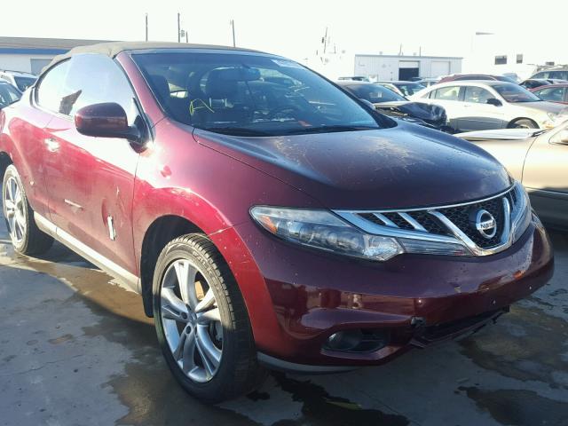 JN8AZ1FYXBW002744 - 2011 NISSAN MURANO CRO MAROON photo 1