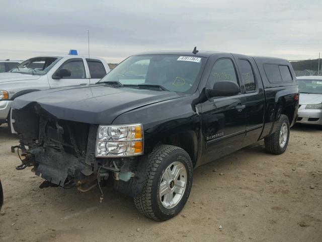 1GCRKSE34BZ241347 - 2011 CHEVROLET SILVERADO BLACK photo 2