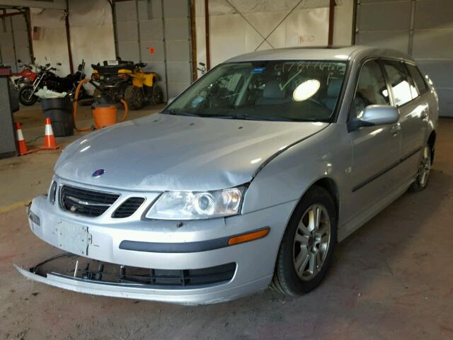 YS3FD59Y071119491 - 2007 SAAB 9-3 2.0T GRAY photo 2