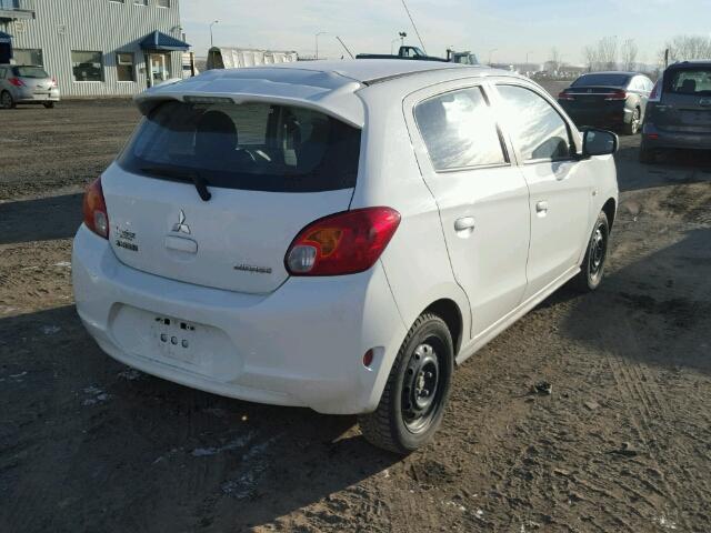 ML32A4HJ5EH022808 - 2014 MITSUBISHI MIRAGE ES WHITE photo 4