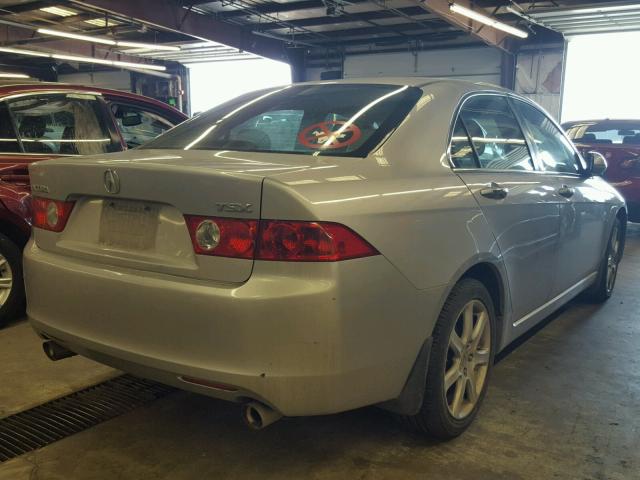 JH4CL96814C027507 - 2004 ACURA TSX SILVER photo 4